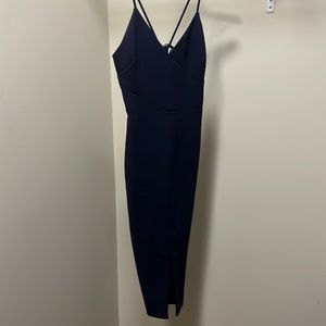 Likely Brooklyn dress navy blue midi dress size 2